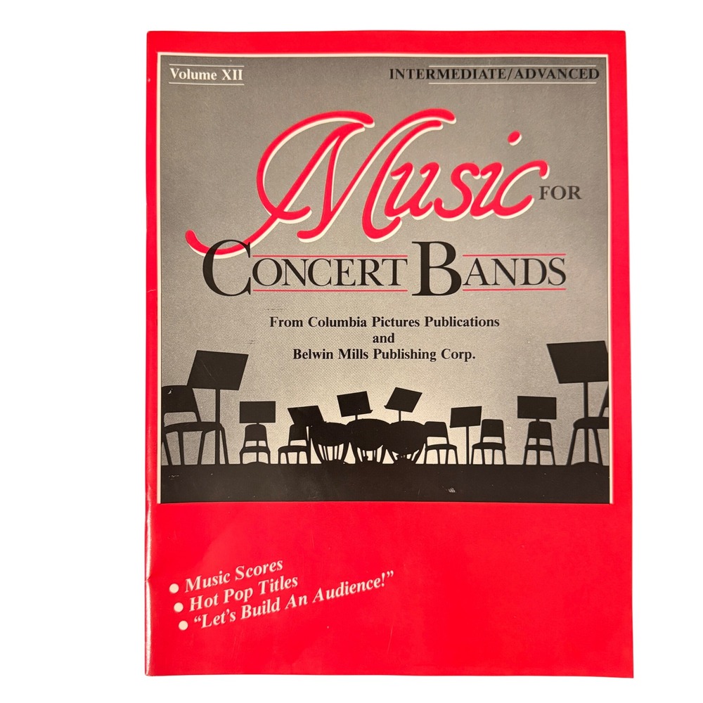 Music for Concert Bands Vol XII Belwin Mills Columbia Pictures Scores 1987